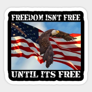 Patriotic Freedom Sticker